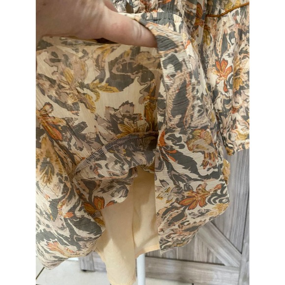 Shyanne medium BoHo floral, long sleeve mini dress - Picture 5 of 8